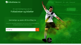 What Fotballreise.no website looked like in 2022 (1 year ago)