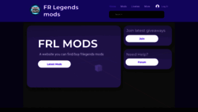 What Frlmods.com website looked like in 2022 (2 years ago)