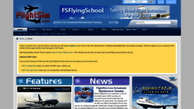 What Flightsim.com website looked like in 2022 (1 year ago)