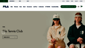 What Fila.co.kr website looked like in 2022 (1 year ago)