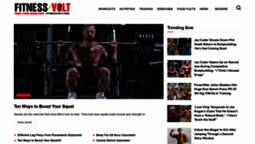 What Fitnessvolt.com website looked like in 2022 (1 year ago)