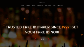 What Fakeids.com website looked like in 2022 (1 year ago)