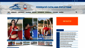 What Fcatletisme.cat website looked like in 2022 (1 year ago)