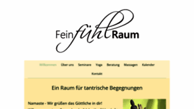 What Feinfuehlraum.de website looked like in 2022 (1 year ago)