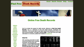 What Findfreedeathrecords.com website looked like in 2022 (1 year ago)