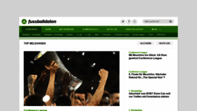 What Fussballdaten.de website looked like in 2022 (1 year ago)