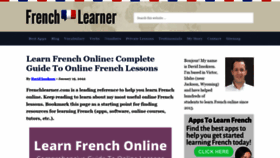 What Frenchlearner.com website looked like in 2022 (1 year ago)