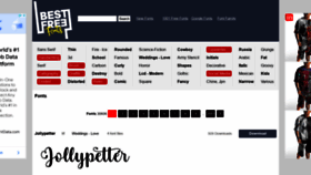 What Freebestfonts.com website looked like in 2022 (1 year ago)