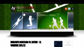 What Fussball-fieber.org website looked like in 2022 (1 year ago)