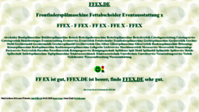 What Ffex.de website looked like in 2022 (1 year ago)