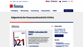 What Finma.ch website looked like in 2022 (1 year ago)