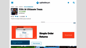 What Fifa-16-ultimate-team.uptodown.com website looked like in 2022 (1 year ago)