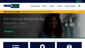What Froedtert.com website looked like in 2022 (3 years ago)