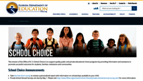 What Floridaschoolchoice.org website looked like in 2022 (1 year ago)