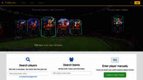 What Fifarosters.com website looked like in 2022 (1 year ago)