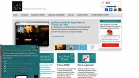 What Fundacioncadah.org website looked like in 2022 (1 year ago)
