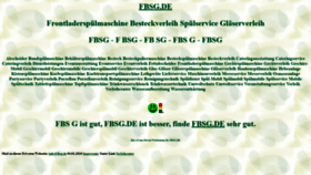 What Fbsg.de website looked like in 2022 (1 year ago)