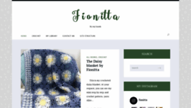 What Fionitta.com website looked like in 2022 (1 year ago)