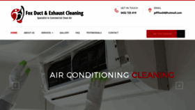 What Foxductcleaning.com website looked like in 2022 (1 year ago)