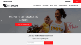 What Fit4mom.com website looked like in 2022 (1 year ago)