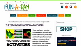 What Fun-a-day.com website looked like in 2022 (1 year ago)