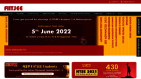 What Fiitjee.com website looked like in 2022 (1 year ago)