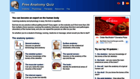 What Free-anatomy-quiz.com website looked like in 2022 (1 year ago)