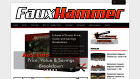 What Fauxhammer.com website looked like in 2022 (1 year ago)