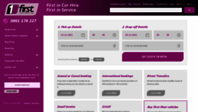 What Firstcarrental.co.za website looked like in 2022 (4 years ago)