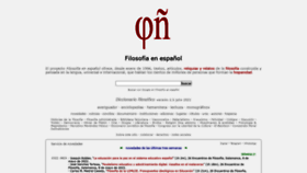 What Filosofia.org website looked like in 2022 (1 year ago)