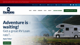 What Foundersfcu.com website looked like in 2022 (1 year ago)