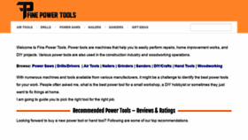 What Finepowertools.com website looked like in 2022 (1 year ago)