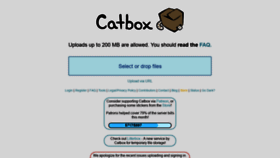 What Files.catbox.moe website looked like in 2022 (1 year ago)