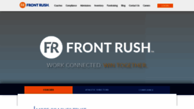 What Frontrush.com website looked like in 2022 (1 year ago)