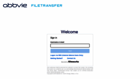 What Filetransfer.abbvie.com website looked like in 2022 (1 year ago)