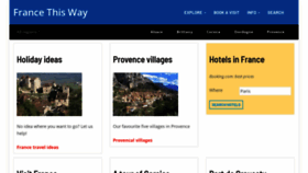 What Francethisway.com website looked like in 2022 (1 year ago)