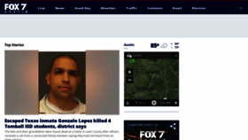 What Fox7austin.com website looked like in 2022 (1 year ago)