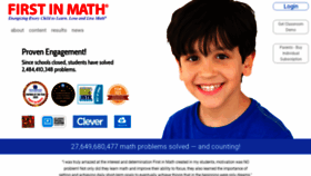 What Firstinmath.com website looked like in 2022 (1 year ago)