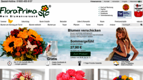 What Floraprima.de website looked like in 2022 (1 year ago)