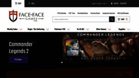 What Facetofacegames.com website looked like in 2022 (1 year ago)