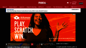 What Fox16.com website looked like in 2022 (1 year ago)