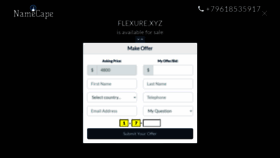 What Flexure.xyz website looked like in 2022 (1 year ago)