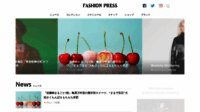 What Fashion-press.net website looked like in 2022 (1 year ago)