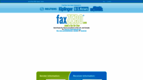 What Faxzero.com website looked like in 2022 (1 year ago)