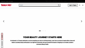 What Femaledaily.com website looked like in 2022 (1 year ago)