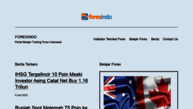What Forexindo.com website looked like in 2022 (1 year ago)