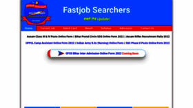 What Fastjobsearchers.com website looked like in 2022 (1 year ago)