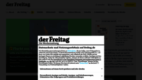 What Freitag.de website looked like in 2022 (1 year ago)