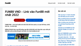 What Fun88vnd.com website looked like in 2022 (1 year ago)