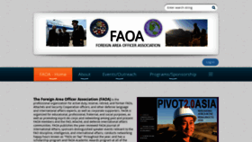 What Faoa.org website looked like in 2022 (1 year ago)